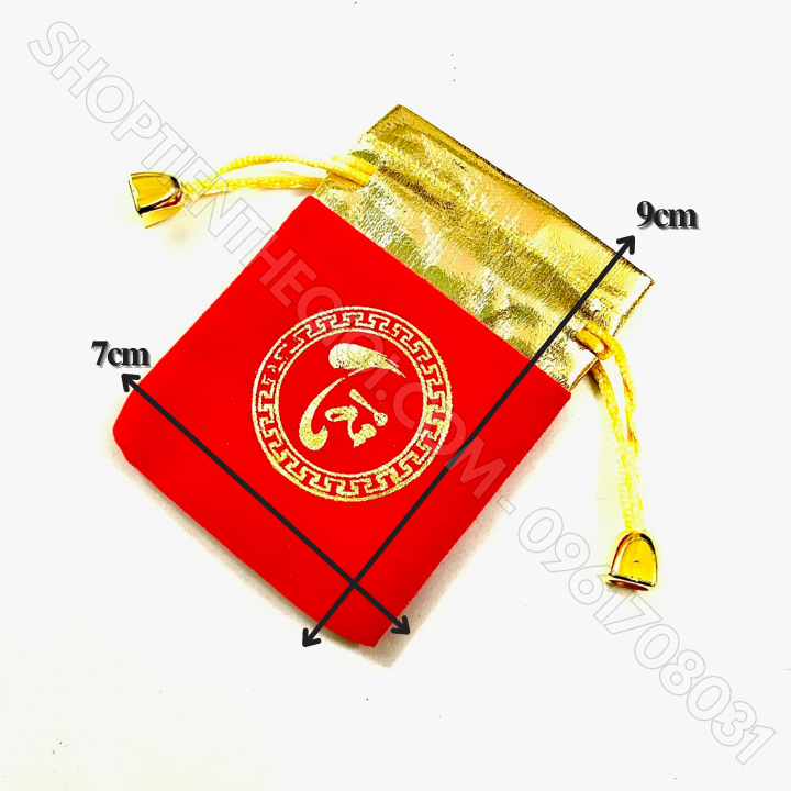 Túi gấm nhung chữ Tài